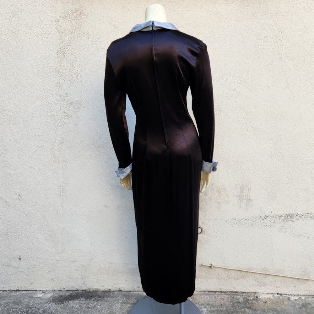 Vintage Wednesday Addams Style Midi Dress - Picture 2 of 8